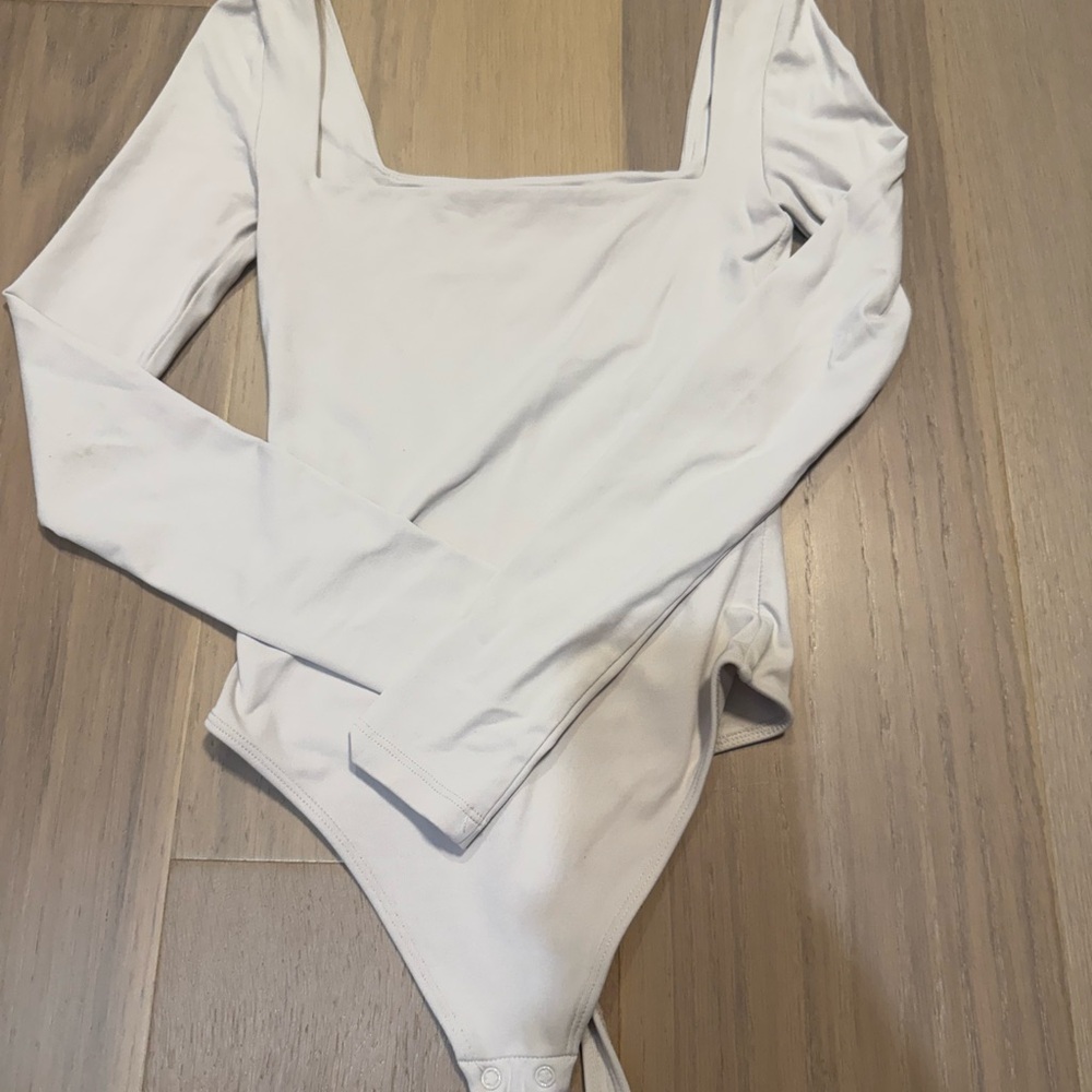 White Long Sleeve women’s One Piece